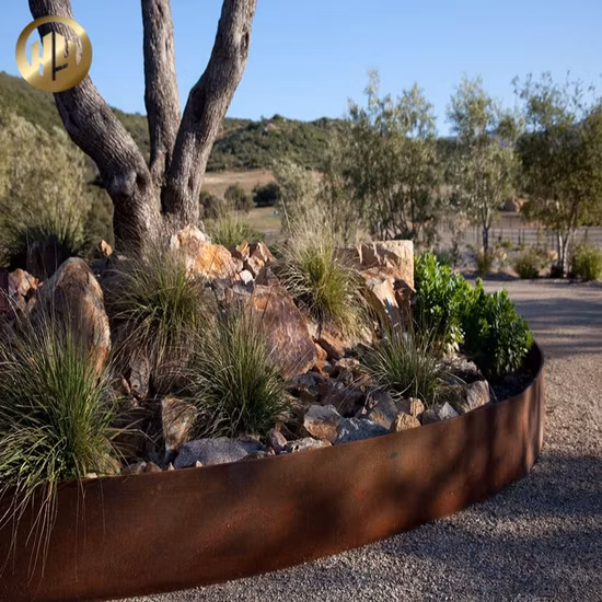 Produtos de jardim Borda de aço Corten Borda de jardim em aço Corten