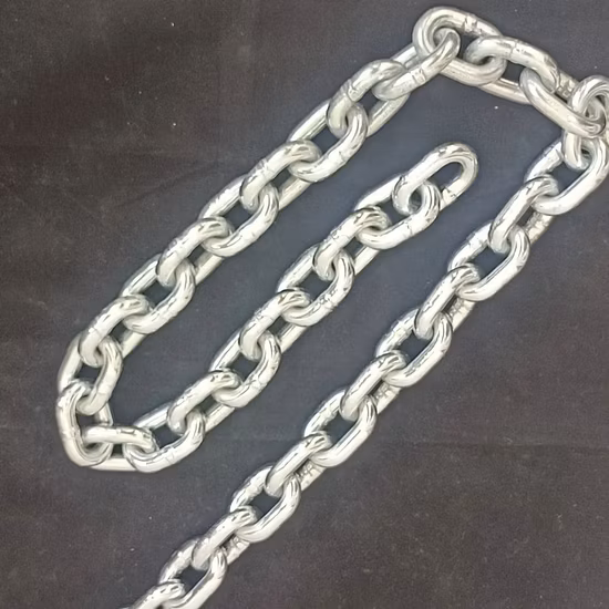 Corrente de elo médio G30 Correntes de elo galvanizado de aço soldado